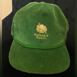 Corduroy Kahuakoi resort hat Golf Hat with green rope